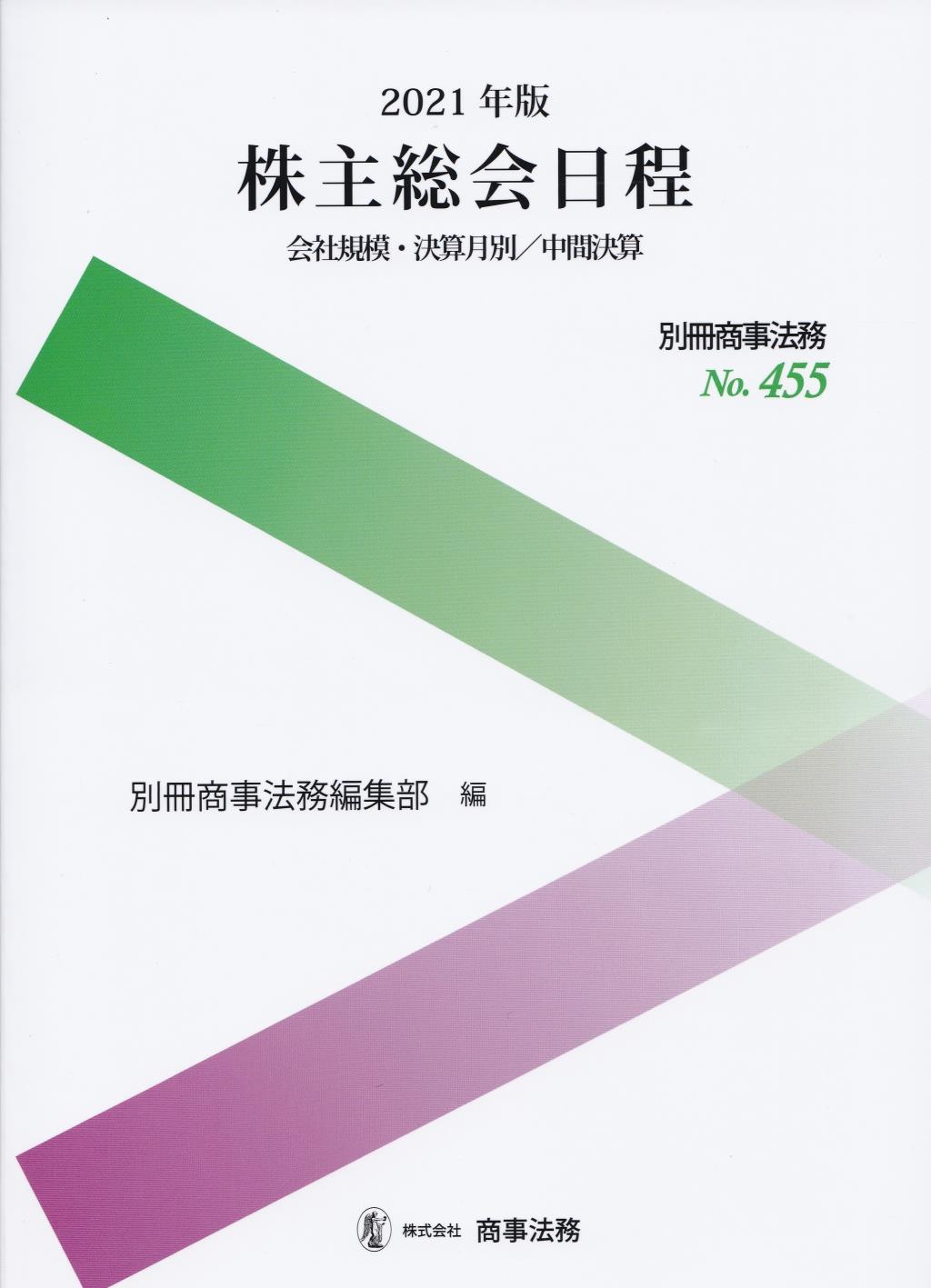 2021年版　 株主総会日程