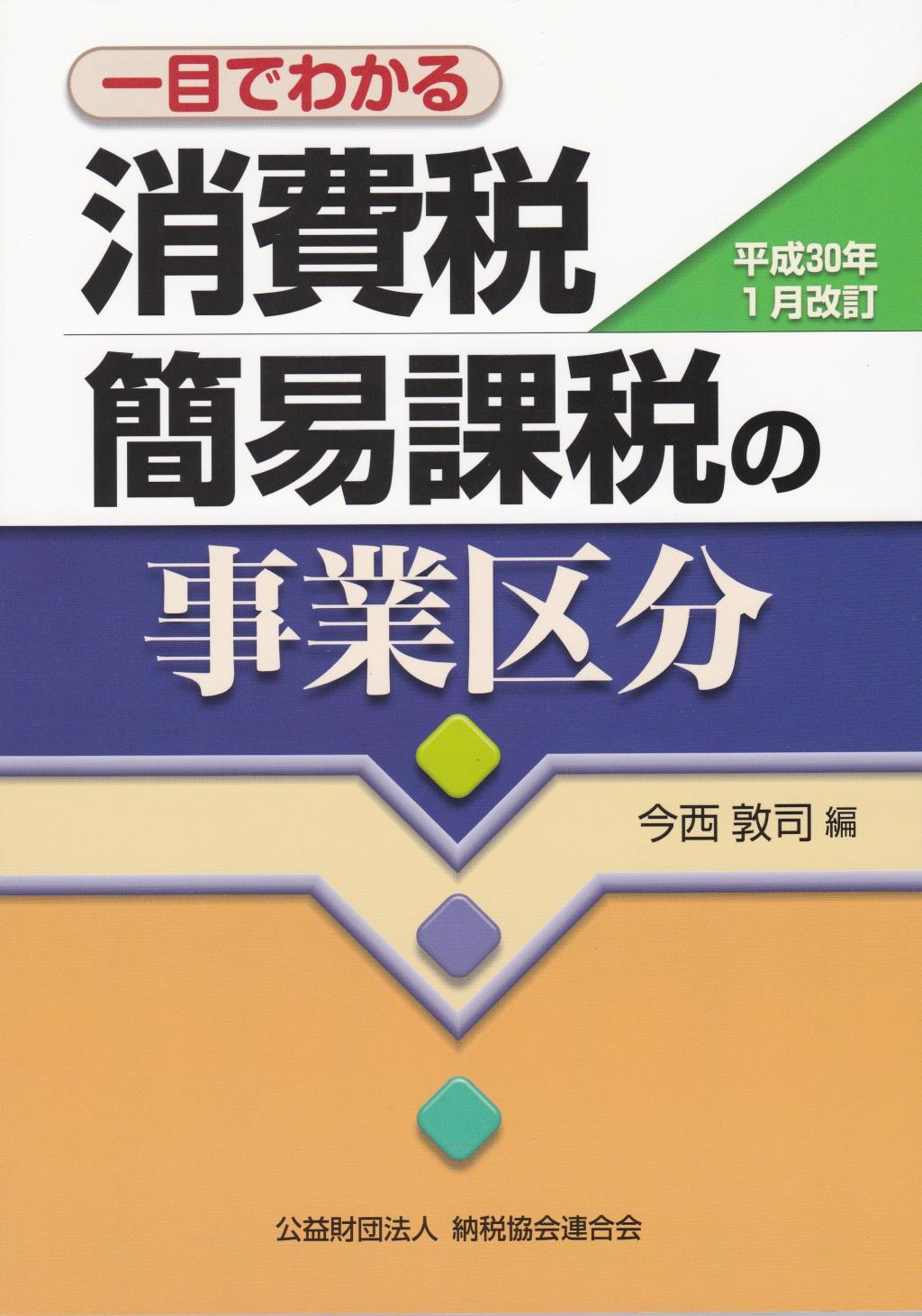 一目でわかる消費税簡易課税の事業区分 平成30年1月改訂