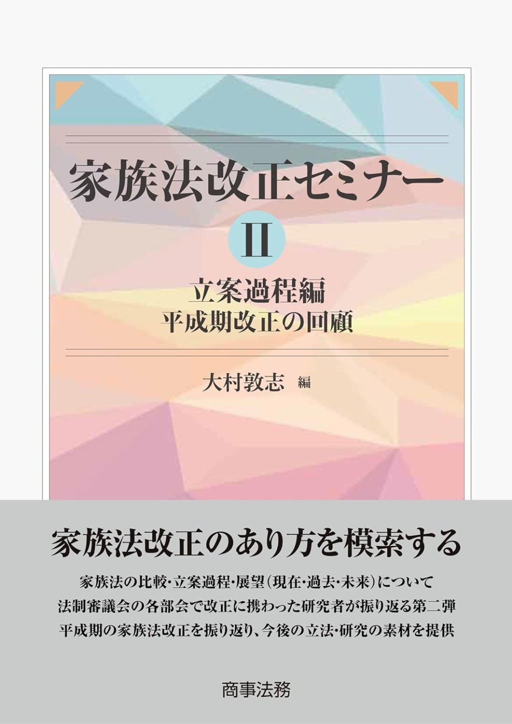 家族法改正セミナーⅡ 　立案過程編